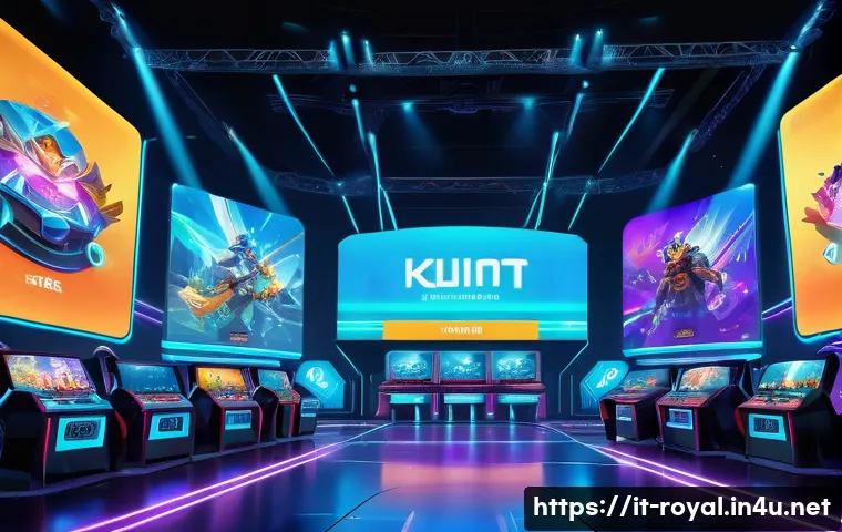 로얄매치 이벤트 일정 - A dynamic and vibrant gaming event scene showcasing a group of diverse players collaborating and com...