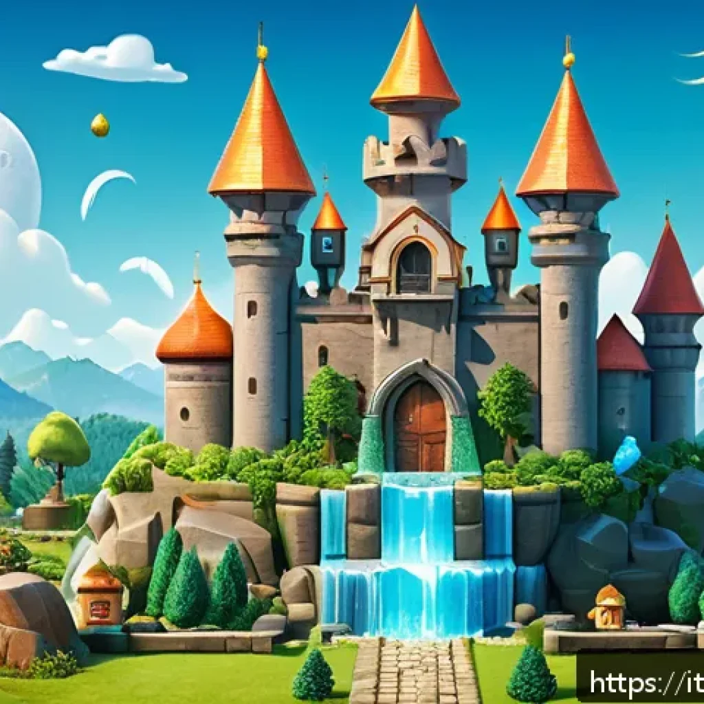 로얄매치 초보자 실수 방지 - A vibrant and colorful mobile puzzle game scene inspired by Royal Match, showing a detailed grid fil...