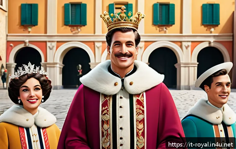 로얄매치 팬 아트 공유 - A vibrant digital illustration of the Royal Match king character portrayed in a playful, cartoon vin...