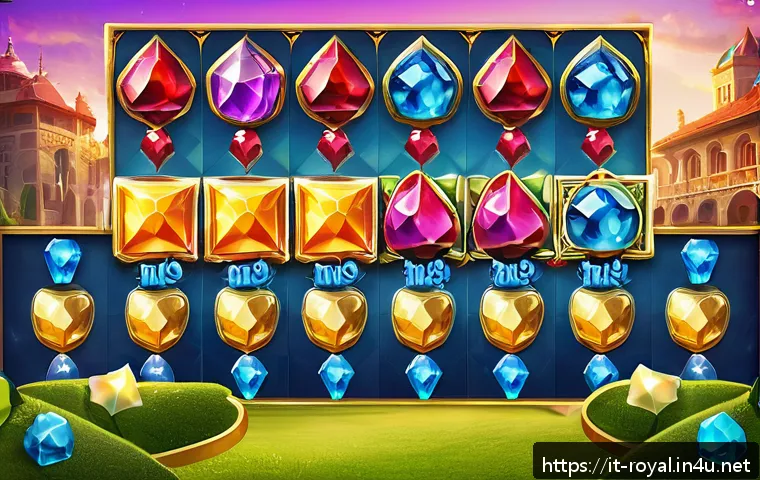 로얄매치 인스타그램 활용 - A vibrant Instagram feed showcasing a variety of Royal Match gameplay posts, featuring colorful matc...