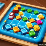 Home 19 로얄매치 레벨별 팁 - A vibrant and colorful mobile game board from Royal Match showing an early-level puzzle scene, with ...