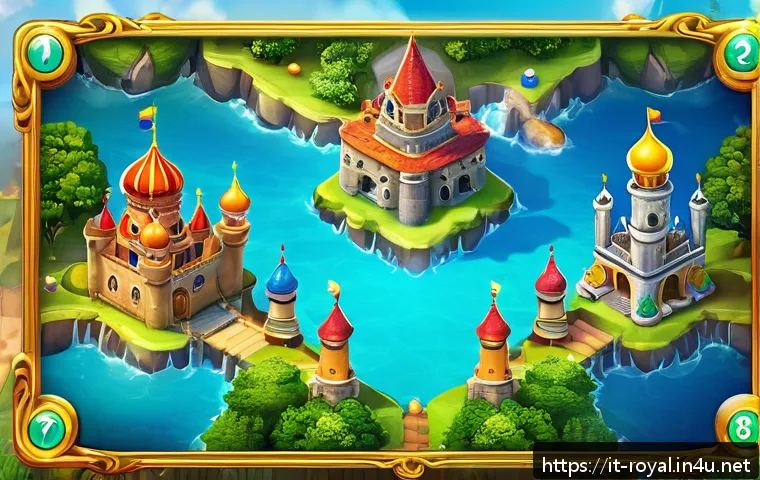 로얄매치 레벨 해금 조건 - A vibrant and colorful mobile game scene showcasing a hidden secret level in a match-3 puzzle game. ...